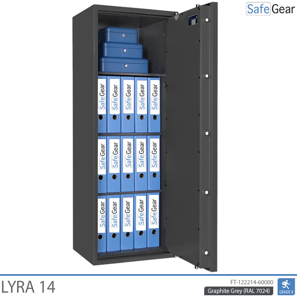 Lyra 14 – biztonsági Széf (165 liter) – betörésállósági teszt Fokozat 0