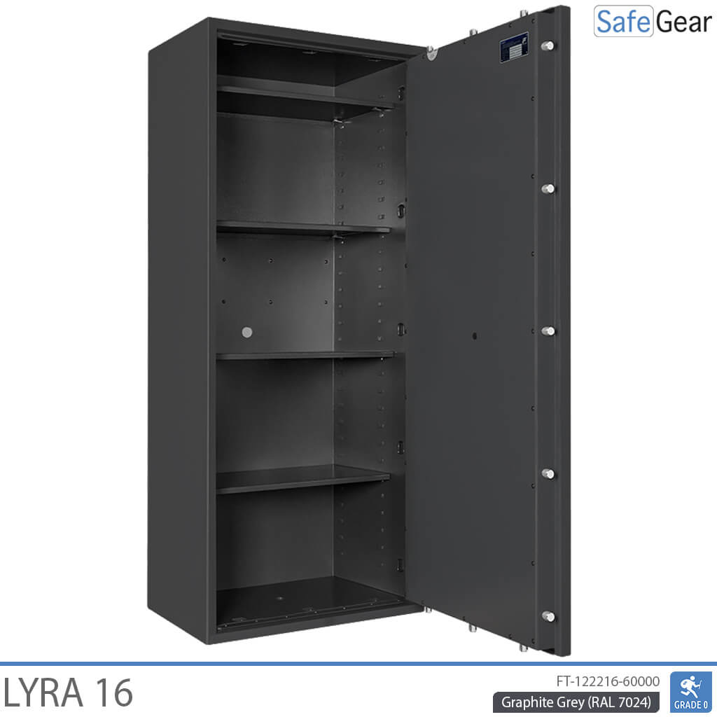 Lyra 16 – biztonsági Széf (251 liter) – betörésállósági teszt Fokozat 0