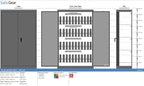 Zeus 24 – Laptop-széf (48 laptop) – Kulcsos zár