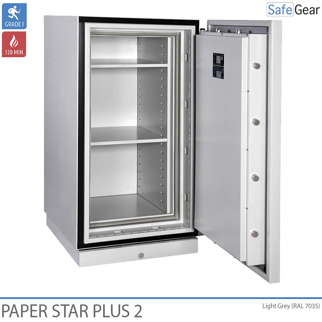 Paper Star Plus 1 Tűzálló Szekrény (115 L) - Betörésvizsgálati Fokozat I / Tűzállósági vizsgálat 120 min