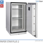 Paper Star Plus 2 Tűzálló Szekrény (141 L) - Betörésvizsgálati Fokozat I / Tűzállósági vizsgálat 120 min