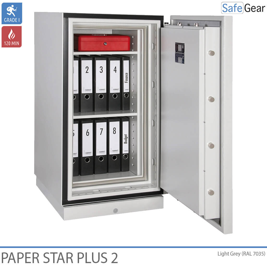 Paper Star Plus 1 Tűzálló Szekrény (115 L) - Betörésvizsgálati Fokozat I / Tűzállósági vizsgálat 120 min