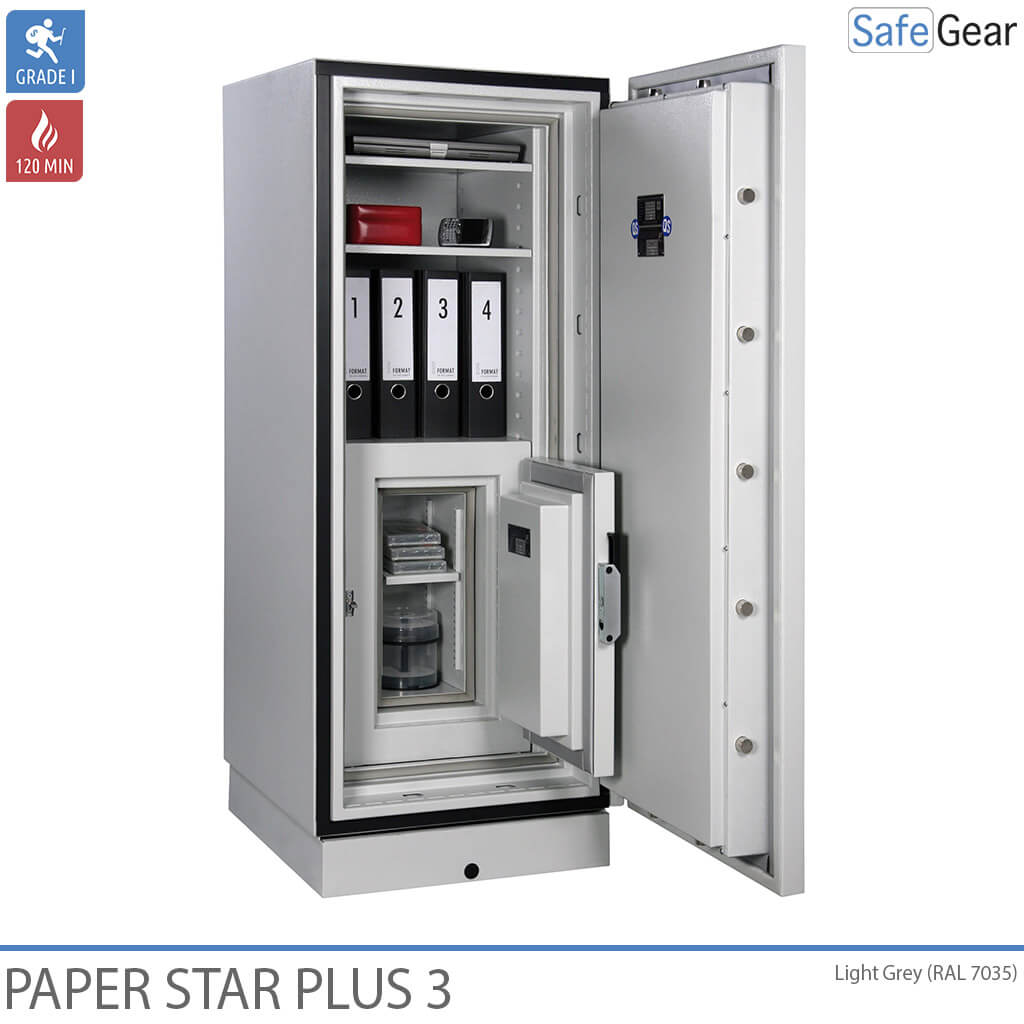 Paper Star Plus 4 Tűzálló Szekrény (456 L) - Betörésvizsgálati Fokozat I / Tűzállósági vizsgálat 120 min
