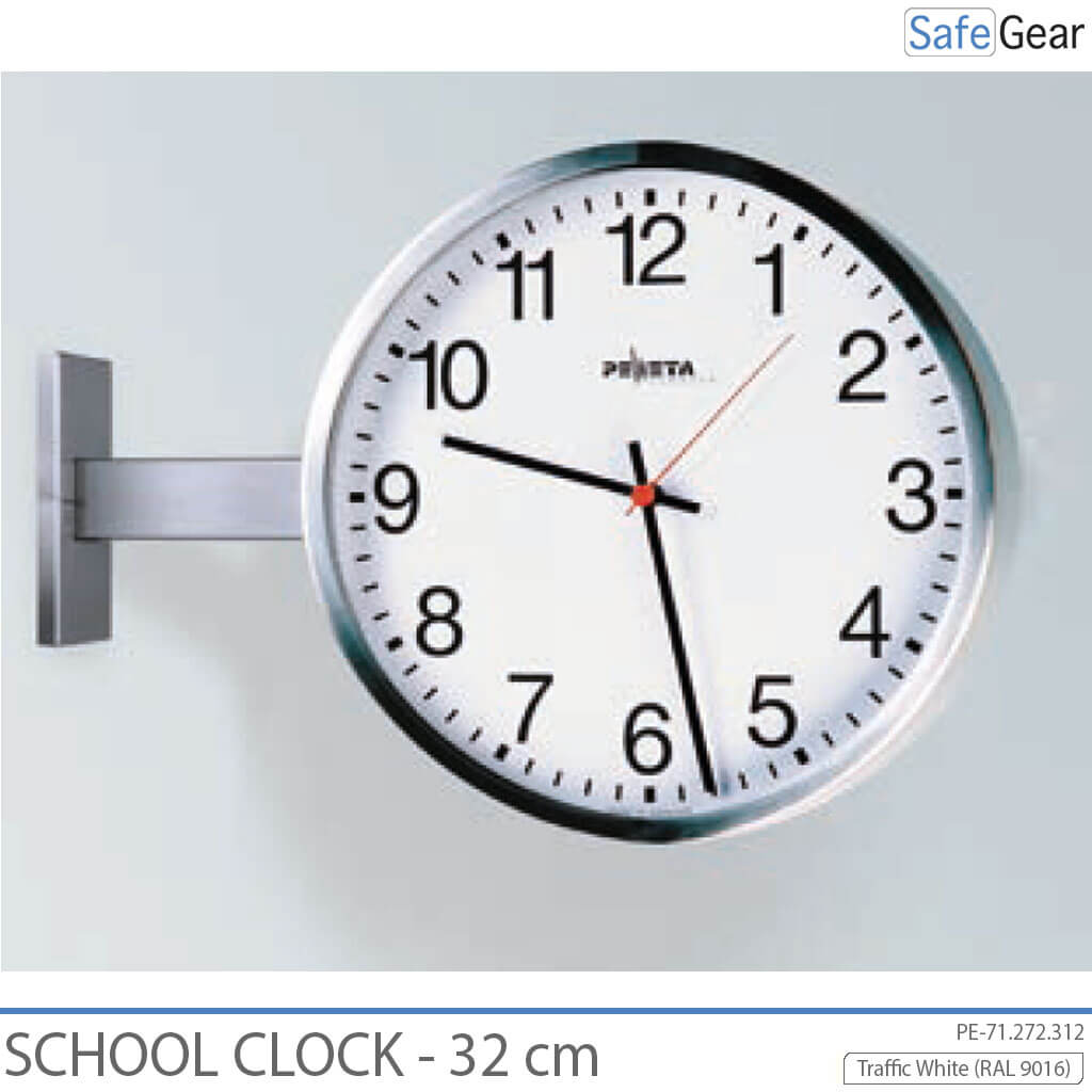 Analóg Iskolai Óra – beltéri – kerek – 32 cm