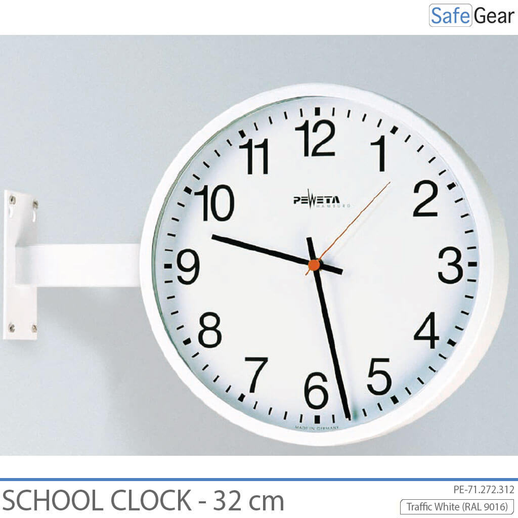 Analóg Iskolai Óra – beltéri – kerek – 32 cm