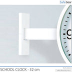Analóg Iskolai Óra – beltéri – kerek – 32 cm