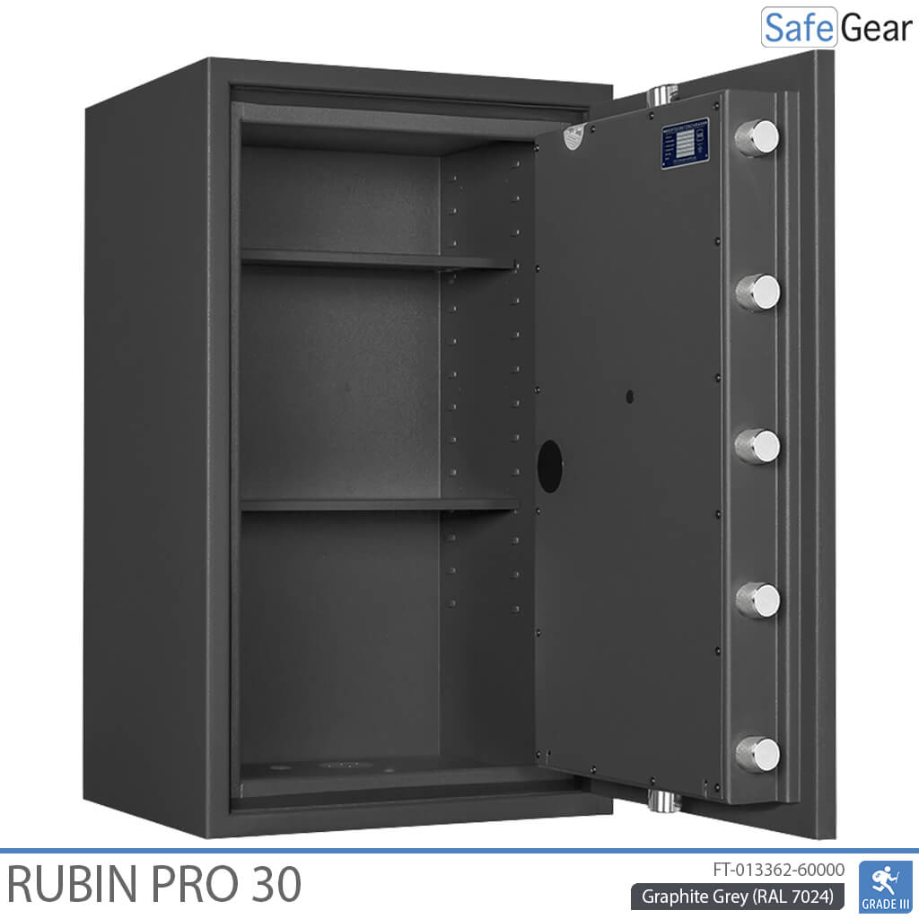 Rubin Pro 30 - biztonsági széf (145 liter) - Fokozat 3 szerinti betörésállósági vizsgálat