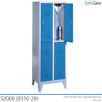 S2000 Öltözőszekrény 2x2 rekesszel (8310-20) – lakattal