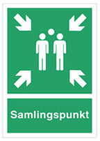 Samlingspunkt  297 x 210 mm -  Selvklæbende vinyl