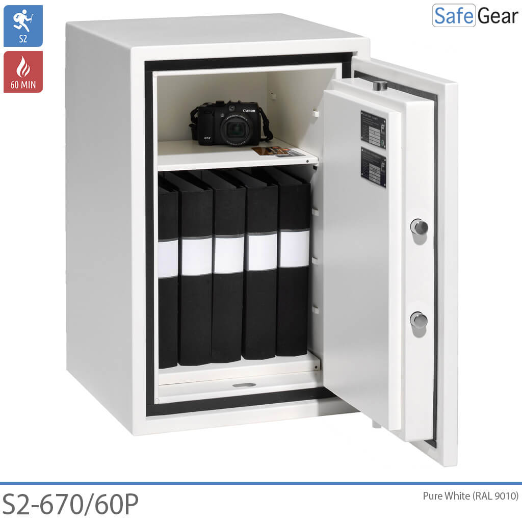 Magma Pro 3 – Tűzálló biztonsági széf (53 liter) – Betörésvédelmi Fokozat S2 – Tűzállóság: 60 perc.