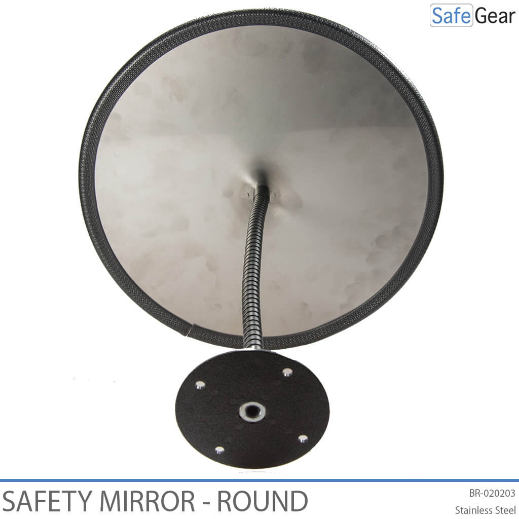 Stainless Steel Safety Mirror - Round Adjustable (Ø 800 mm)