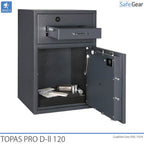 Topas Pro D-II 120 Bedobószéf (119 L) - Betörésvizsgálati Fokozat D-II - kulcszár