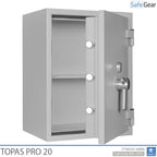 Topas Pro 20 Széf (125 L) – Betörésállósági teszt Fokozat II