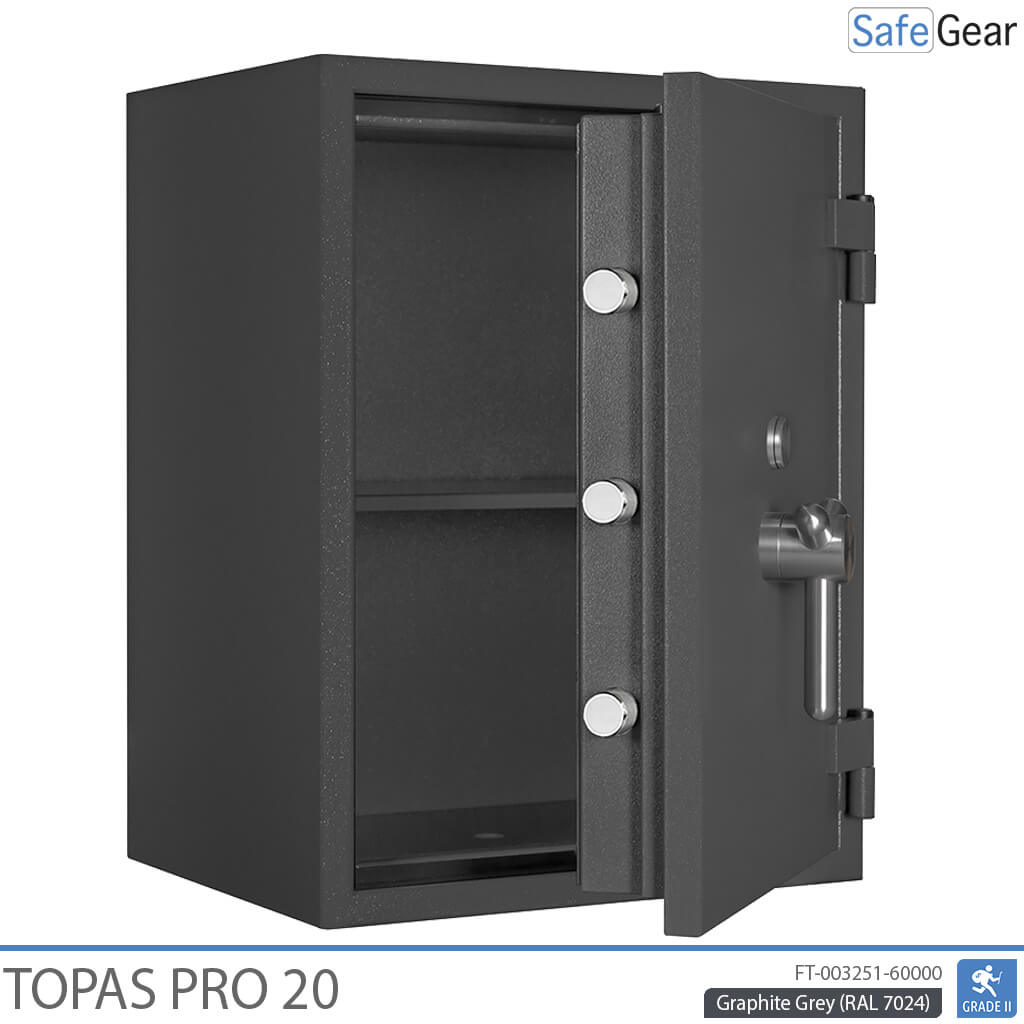 Topas Pro 20 Széf (125 L) – Betörésállósági teszt Fokozat II