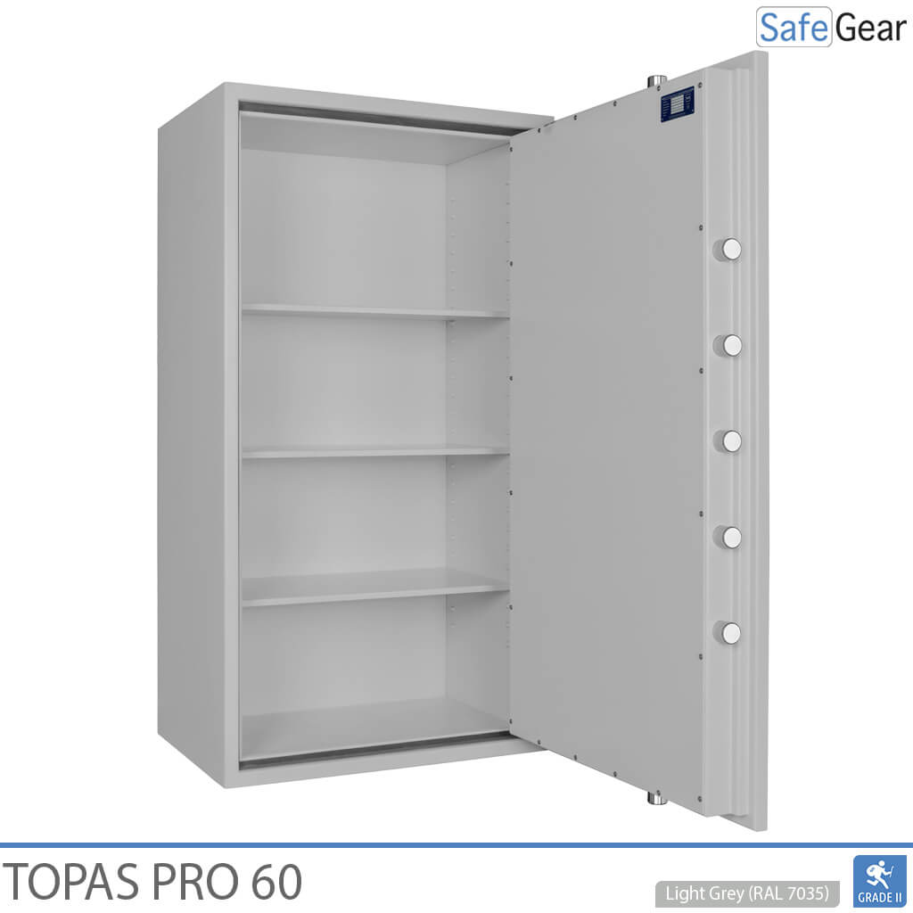 Topas Pro 60 széf (433 L) – betörésállósági vizsgálati fokozat: II