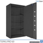 Topas Pro 60 széf (433 L) – betörésállósági vizsgálati fokozat: II