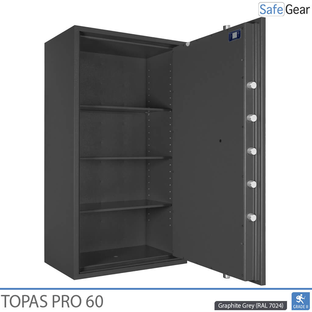 Topas Pro 60 széf (433 L) – betörésállósági vizsgálati fokozat: II