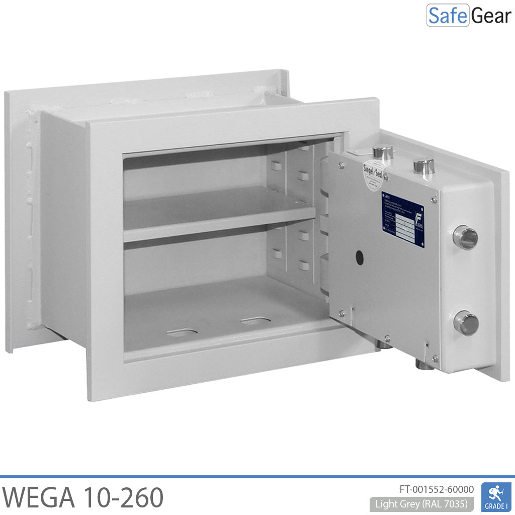 Wega 10-260 fali széf (12 l) - Fokozat I szerinti betörésállósági vizsgálat