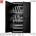 Zeus 18 – laptop-széf (24 laptophoz) – kulcsos zár