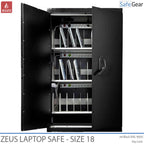Zeus 24 – Laptop-széf (48 laptop) – Kulcsos zár