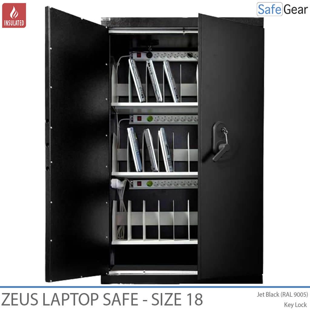 Zeus 24 – Laptop-széf (48 laptop) – Kulcsos zár